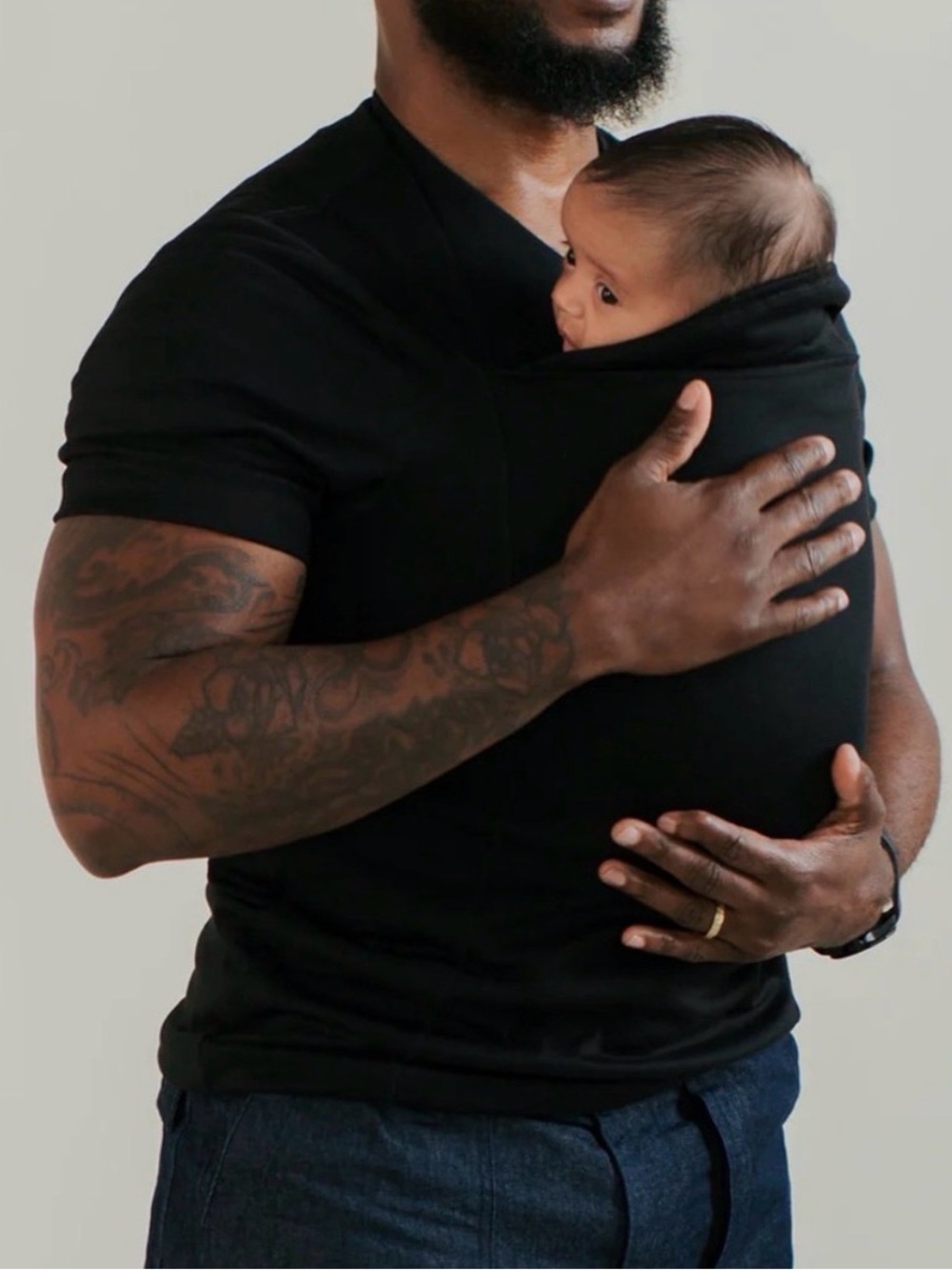 Lalabu Dad Soothe Shirt V-Neck Short Sleeve Top Tee Black Men’s XL
